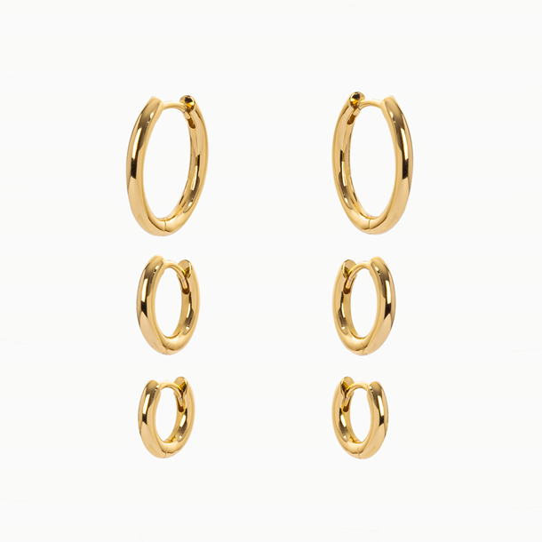 Brinco Trio Mini Argolas