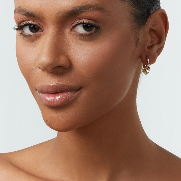 Brinco Argola Estrelinhas e Zircônias