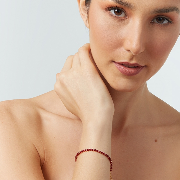 Pulseira Zircônia Pingente Lisa