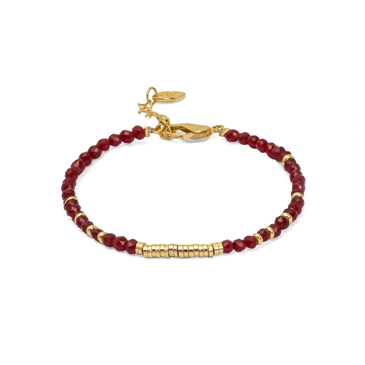 Pulseira Zircônia com Pingente Discos
