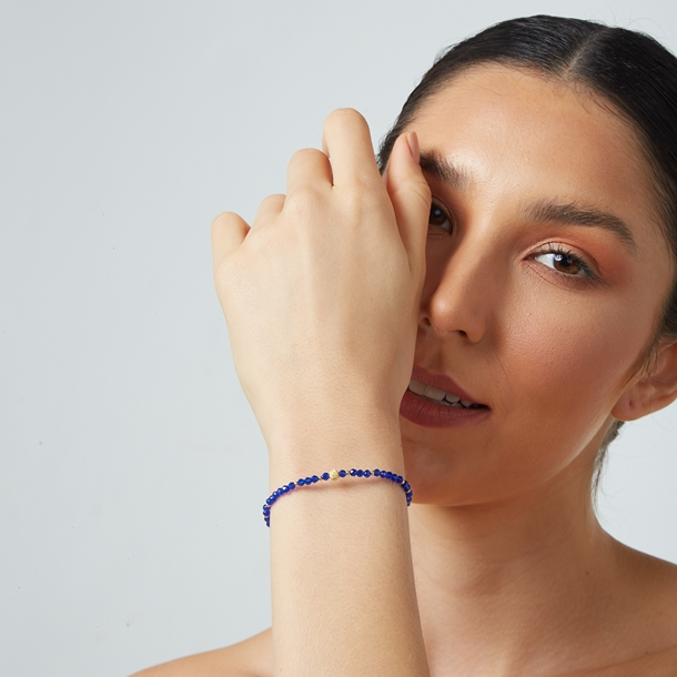 Pulseira Zircônia com Pingente Bolinha