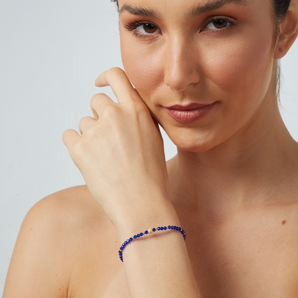 Pulseira Zircônia com Pingente Bolinha