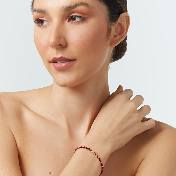 Pulseira Zircônia com Pingente Bolinha