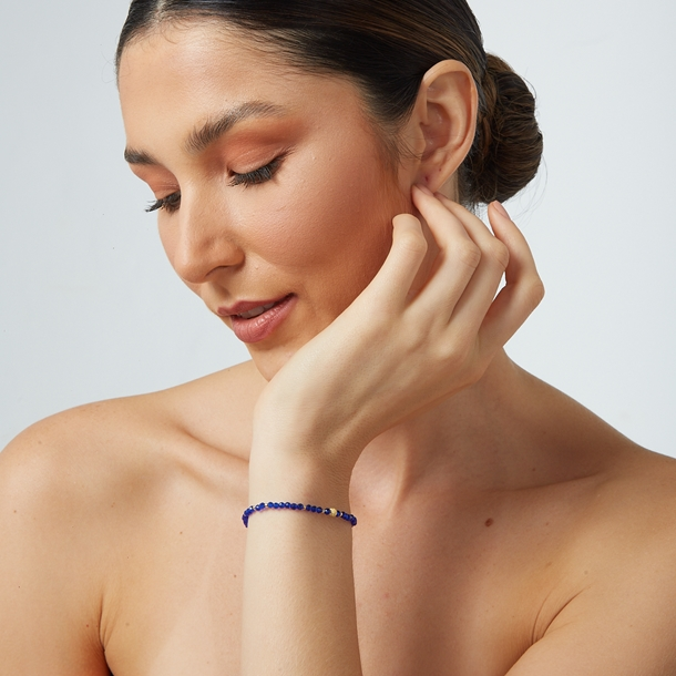 Pulseira Zircônia com Pingente Bolinha