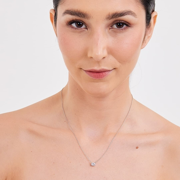 Colar Classic Zircônia Oval