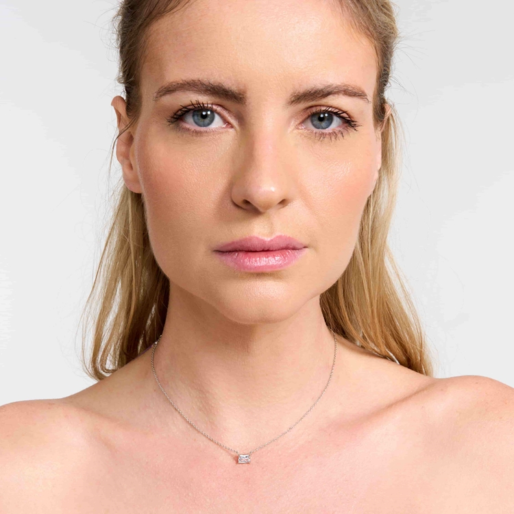 Colar Classic Zircônia Retangular
