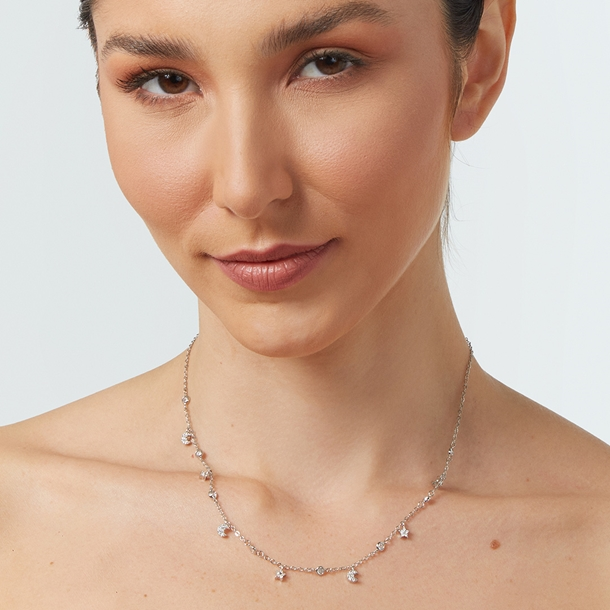 Colar Estrelinhas e Zircônias