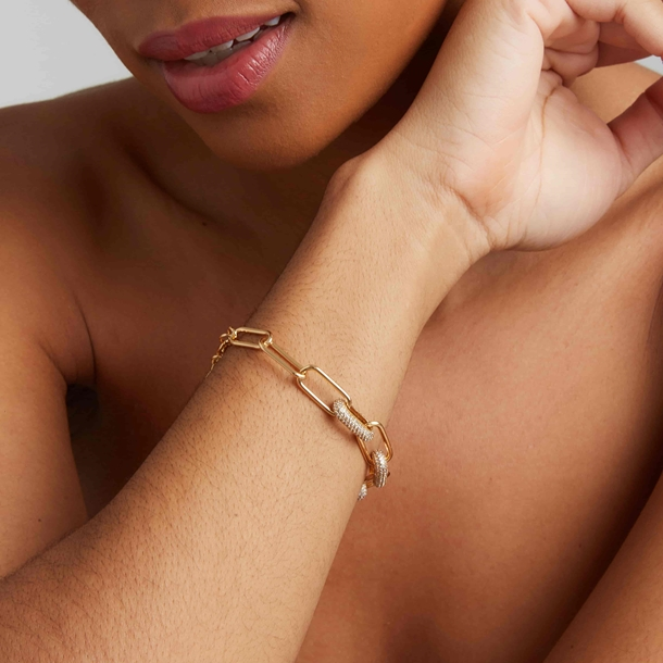 Pulseira Corrente Cravejada