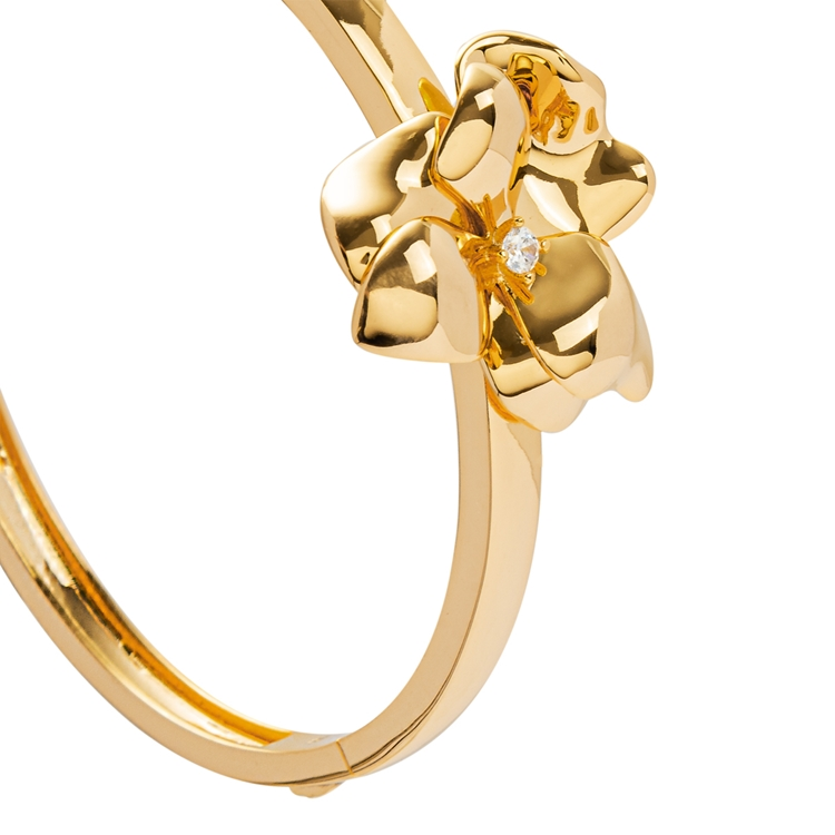 Pulseira Flor Cravejados com Zircônias