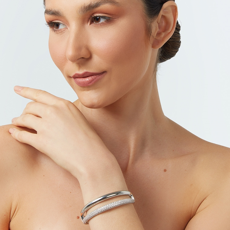 Pulseira Dupla Classic Zircônia