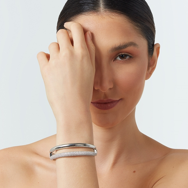 Pulseira Dupla Classic Zircônia