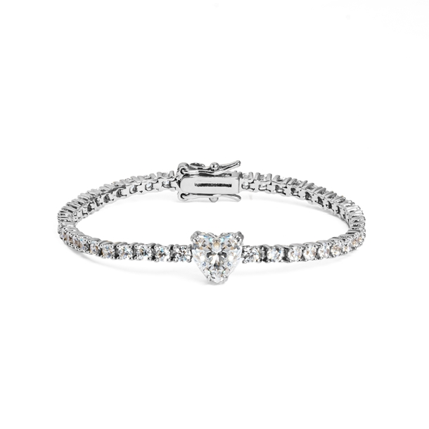 Pulseira Riviera Coração Pingente