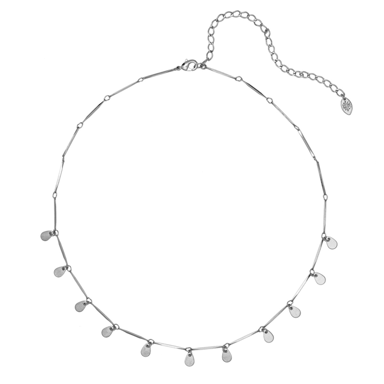 Colar Tubo Elos Gotinhas