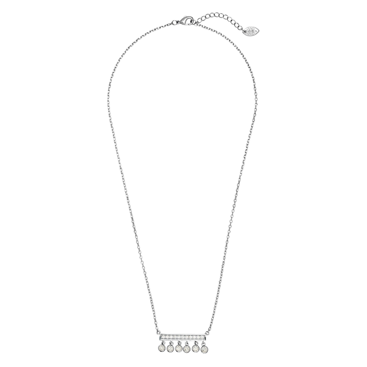 Colar  Classic Gotinhas Zircônias Prateado