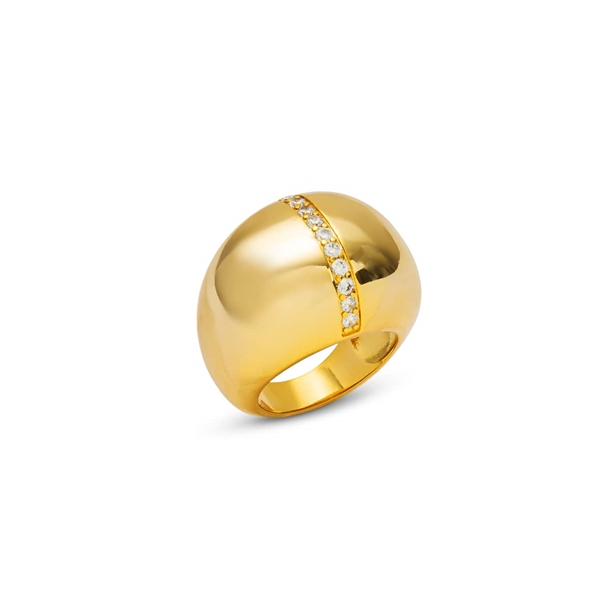 Anel Bold Chunky Cravejado