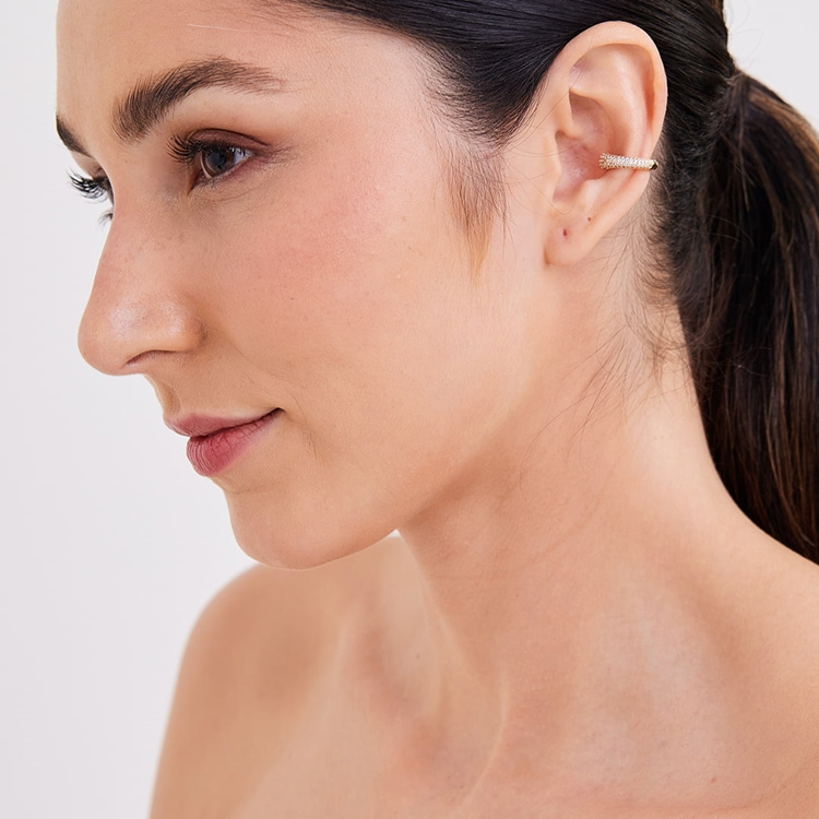 Brinco Piercing Cravejado