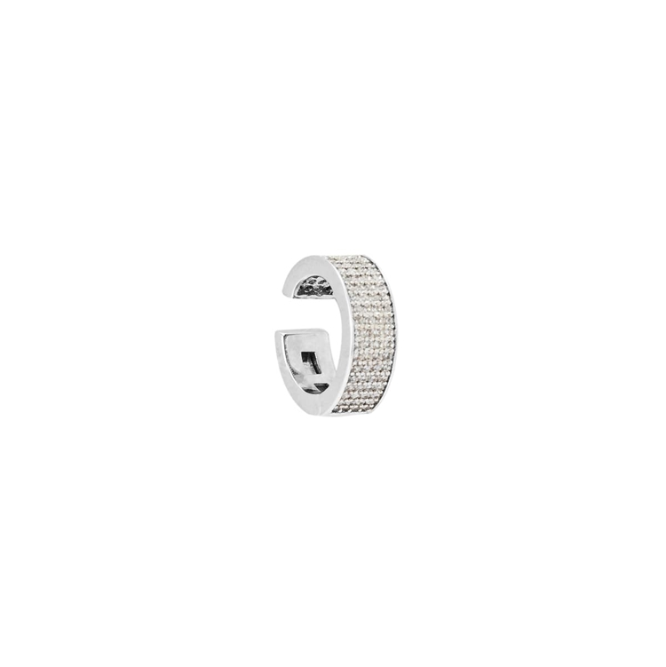 Brinco Piercing Elo Cravejado