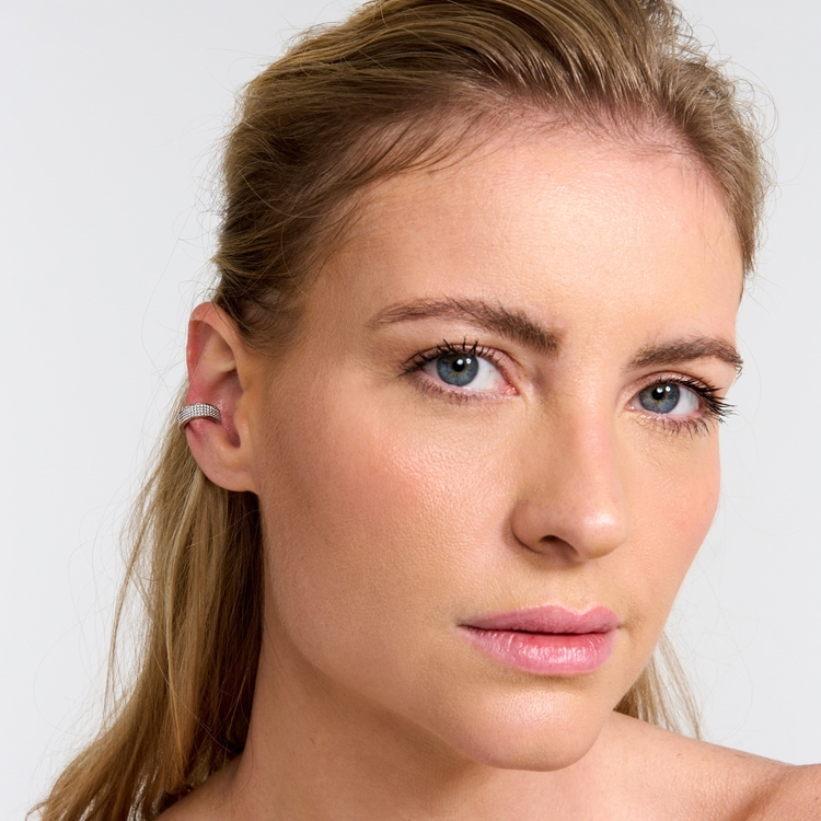 Brinco Piercing Elo Cravejado