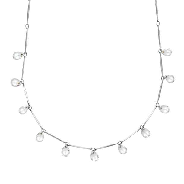 Colar Gotinhas Zircônia Cristal