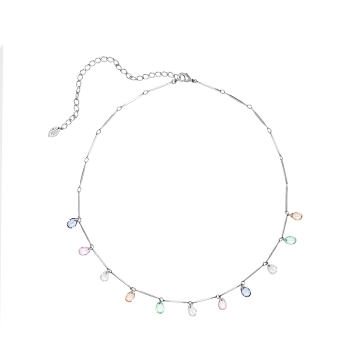 Colar Gotinhas Zirc&#244;nia Rainbow