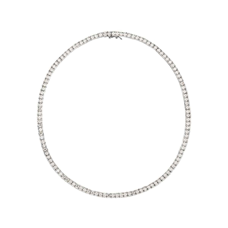 Colar Riviera Kate Cravejada de Zircônias Cristal 38cm
