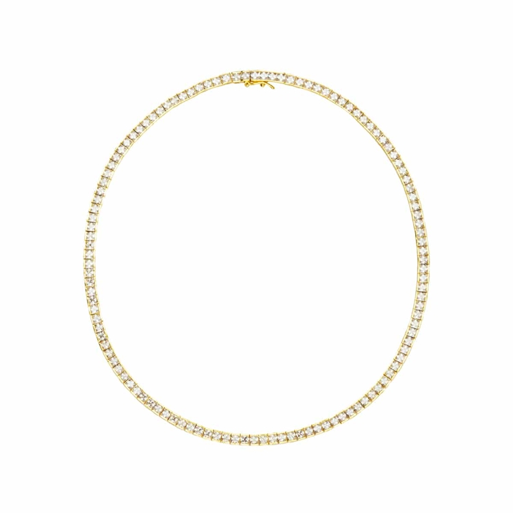 Colar Riviera Kate Cravejada de Zircônias Cristal 38cm