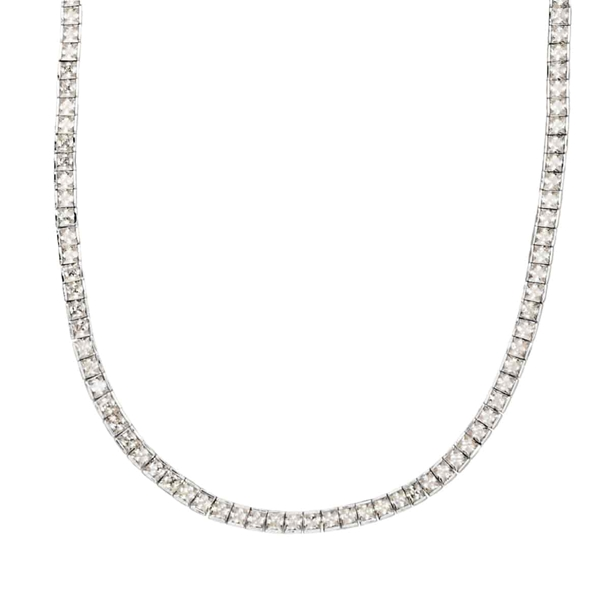 Colar Riviera Kate Cravejada de Zircônias Cristal 38cm
