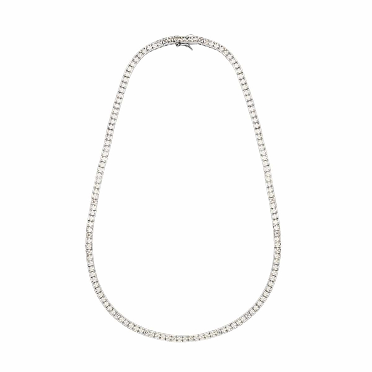 Colar Riviera Cravejada de Zircônias Cristal Kate 45cm