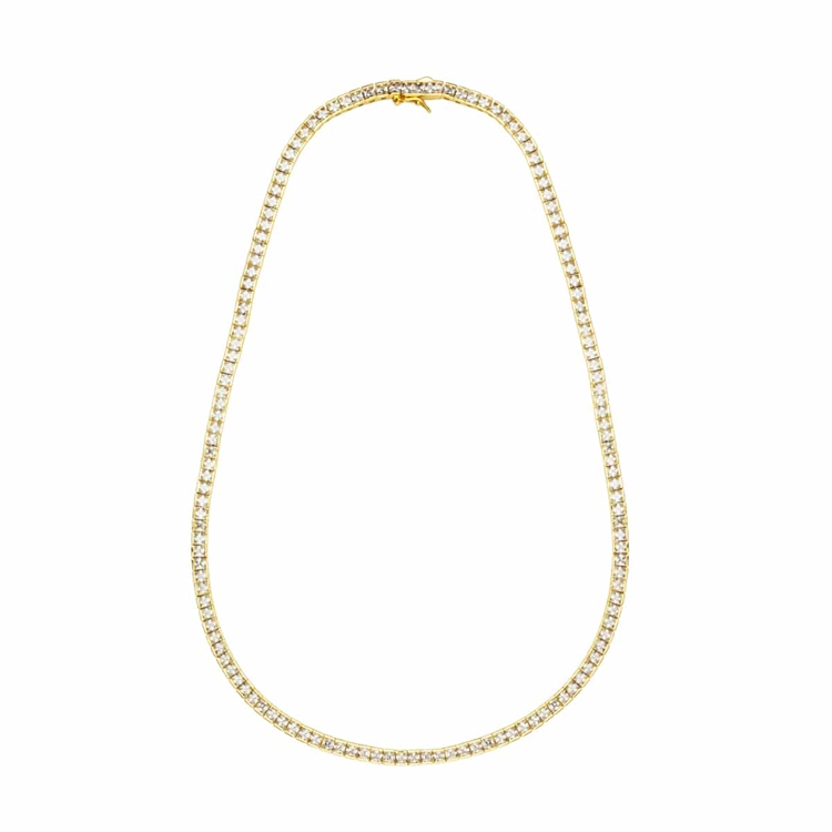 Colar Riviera Cravejada de Zircônias Cristal Kate 45cm