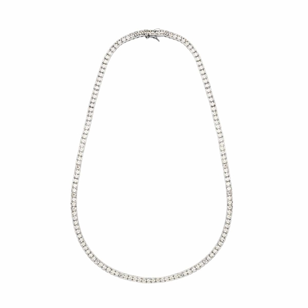 Colar Riviera Cravejada de Zircônias Cristal Kate 45cm