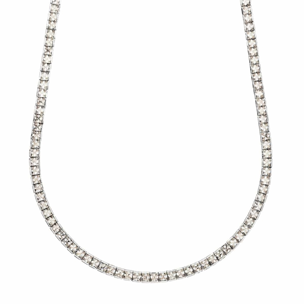 Colar Riviera Cravejada de Zircônias Cristal Kate 45cm