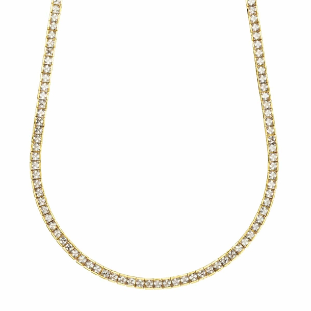 Colar Riviera Cravejada de Zircônias Cristal Kate 45cm
