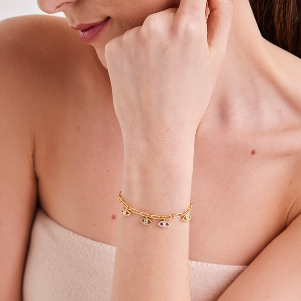 Pulseira Elos Olho de Proteção