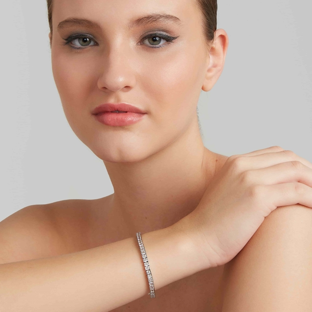 Pulseira Riviera Kate Cravejada de Zircônias