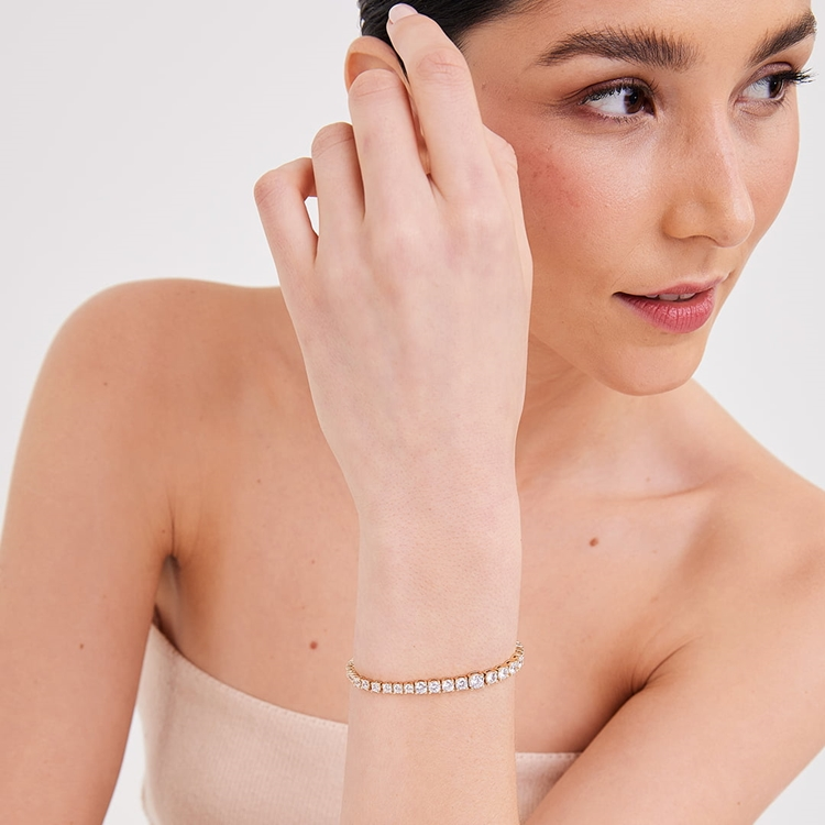 Pulseira Riviera Liz Cravejada de Zircônias Cristal