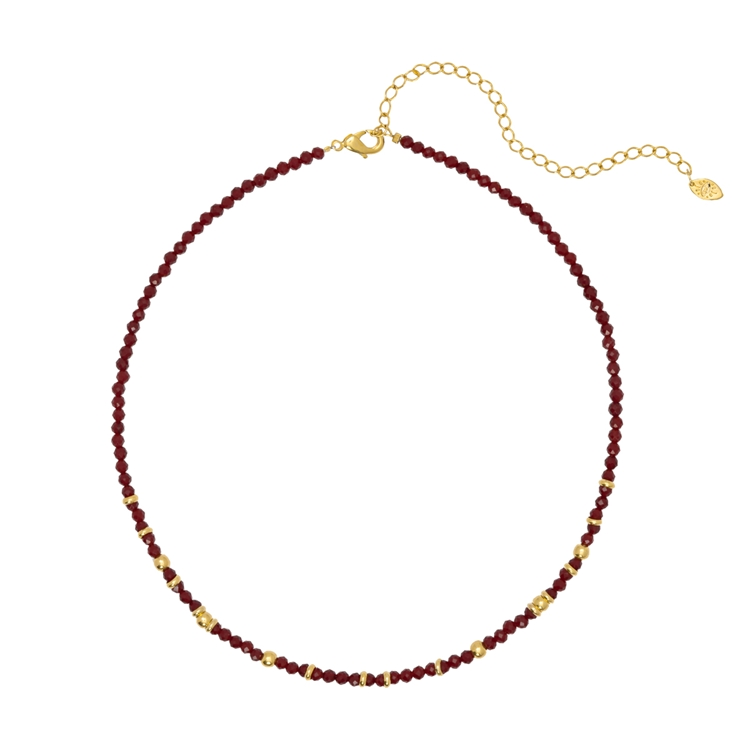 Colar Zircônia Vermelho
