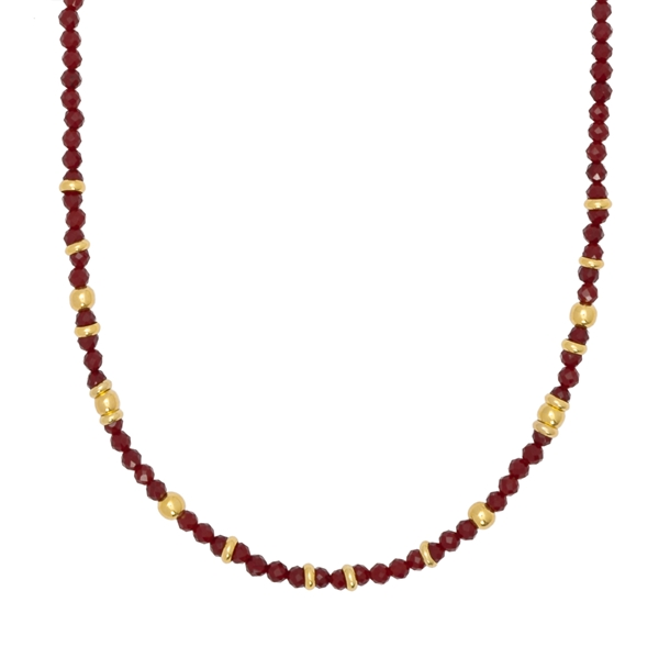 Colar Zircônia Vermelho