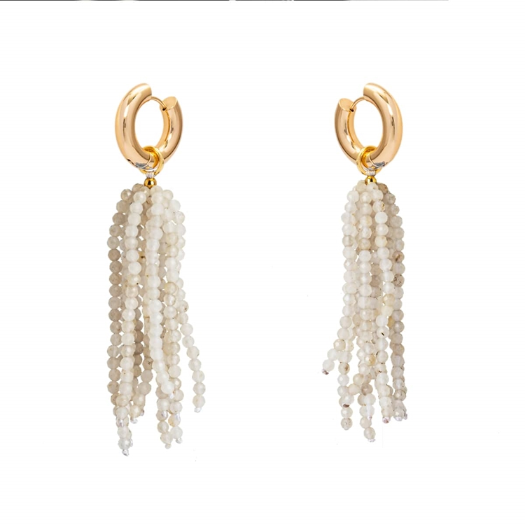 Brinco Chuva Zircônia Off White