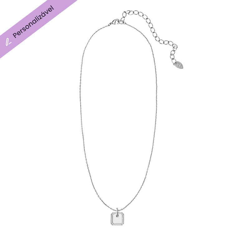 Colar Personalizável Quadrado