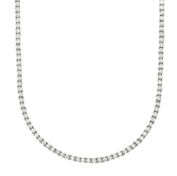 Colar Riviera Anna Cravejada de Zircônias Cristal 45cm