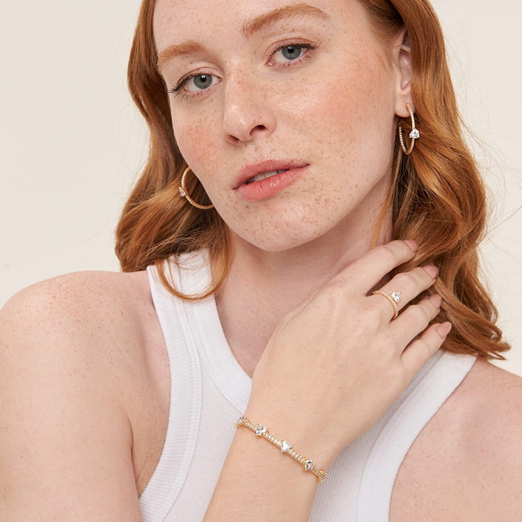 Pulseira Classic Triângulo Zircônia