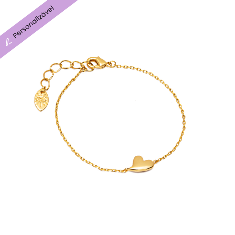 Pulseira Personalizável Coração