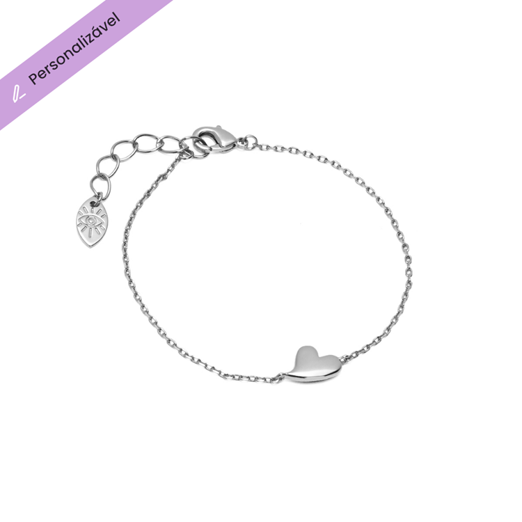Pulseira Personalizável Coração