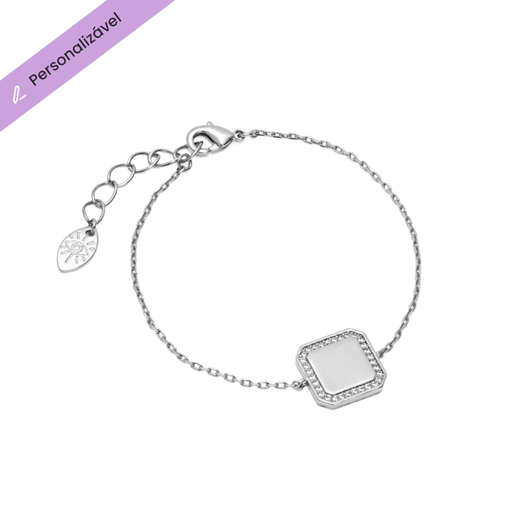 Pulseira Personalizável Quadrada