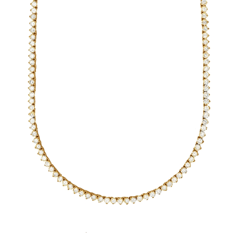 Colar Riviera Tiana Cravejada de Zircônia Cristal 45cm