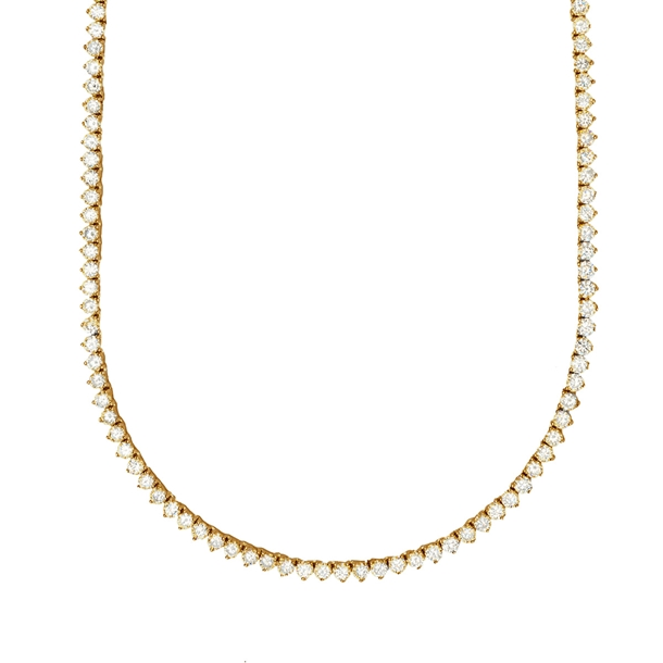 Colar Riviera Tiana Cravejada de Zircônia Cristal 45cm
