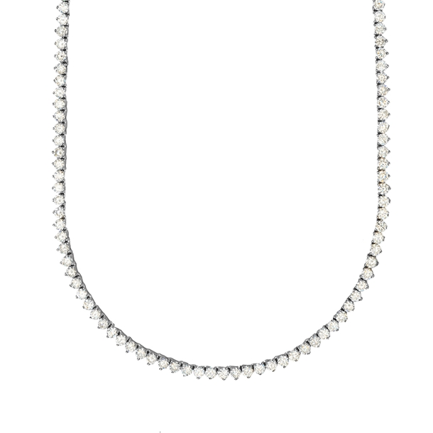 Colar Riviera Tiana Cravejada de Zircônia Cristal 45cm