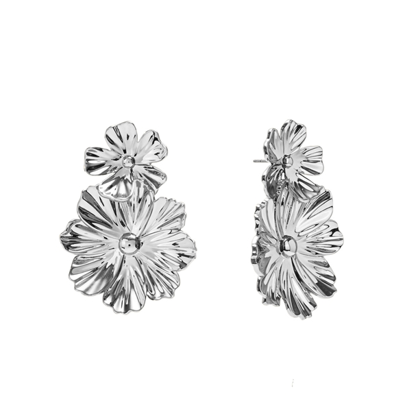 Brinco Duplo Flores