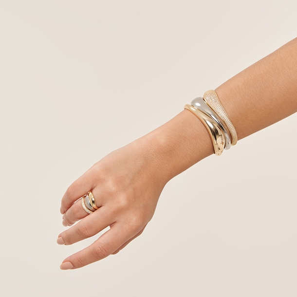 Pulseira Bracelete Cravejado Coleção Afeto