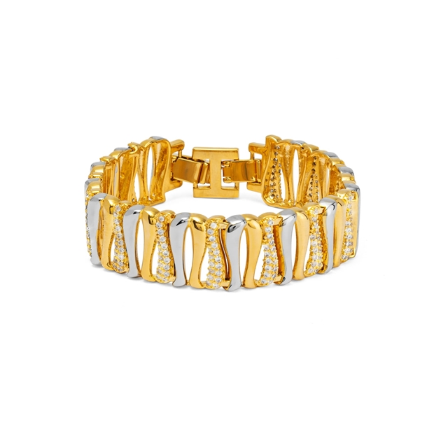 Pulseira Elos Bicolor Triplo Coleção Afeto